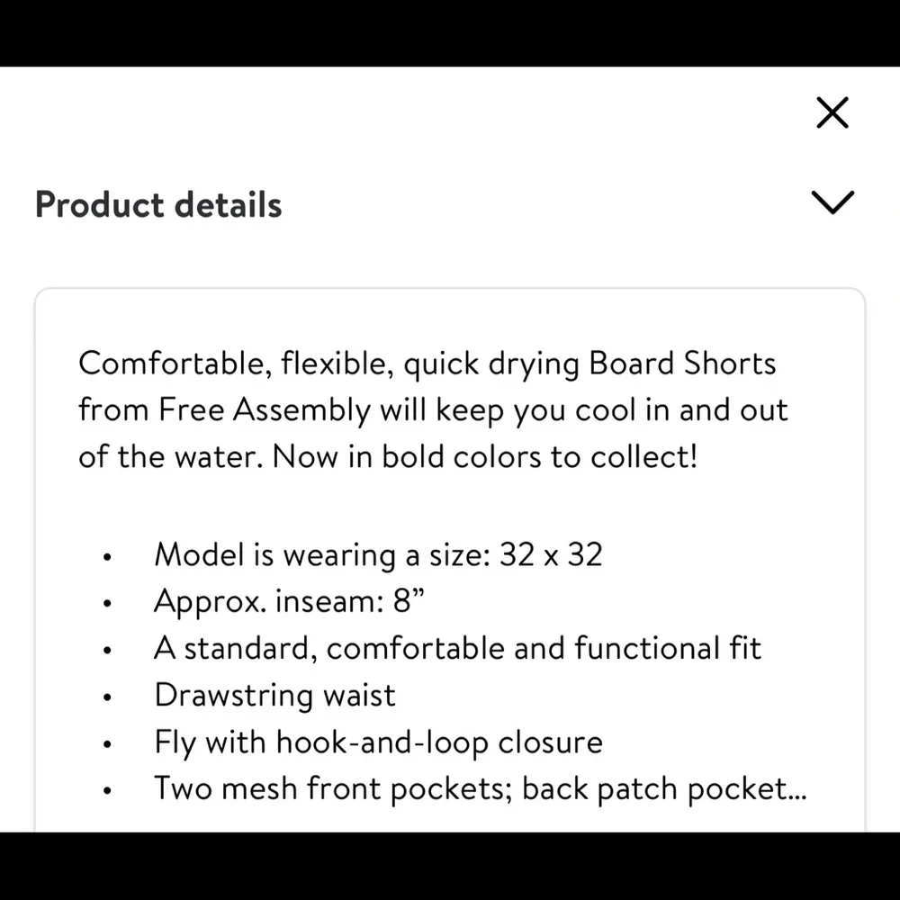 NWT Board shorts 32